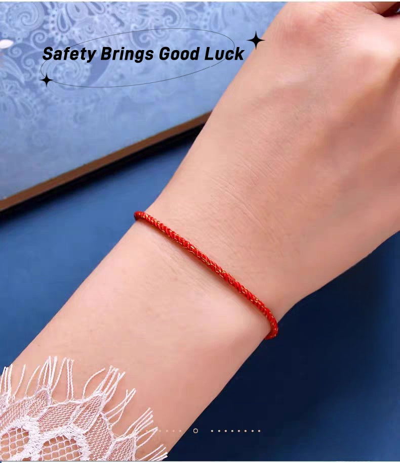 Safety and Wealth Red String Brings Good Luck